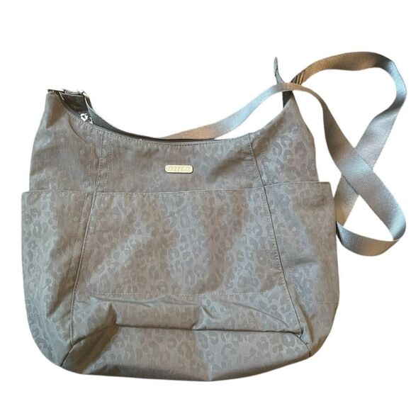 Gray Leopard Print Shoulder Bag - Picture 1 of 3